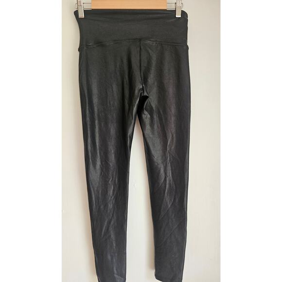 Spanx SPANXshape™ Faux Leather Black Leggings, Sz LP - Picture 10 of 10